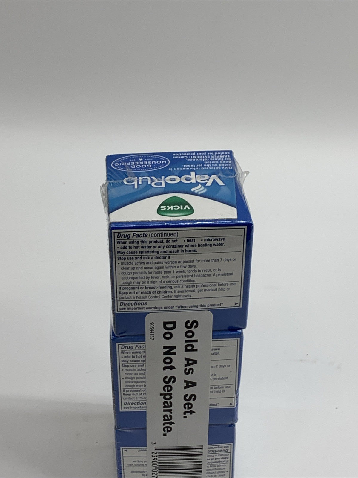 Vicks Vaporub Ointment 1.76oz Cough Suppressant Topical Analgesic Oitment 3 Pack