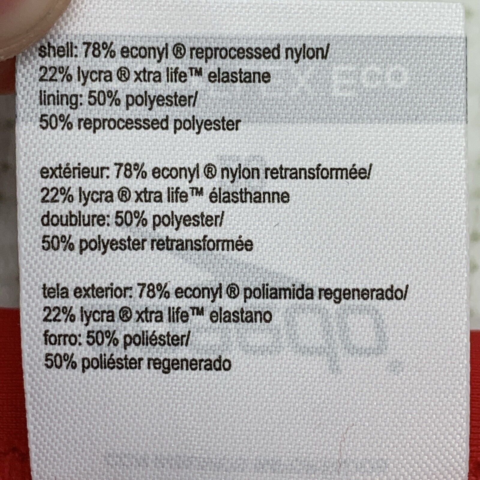 Speedo Power Flex Eco Red One Piece Man's Boys Male Swimwear Bottom 28 Underwear