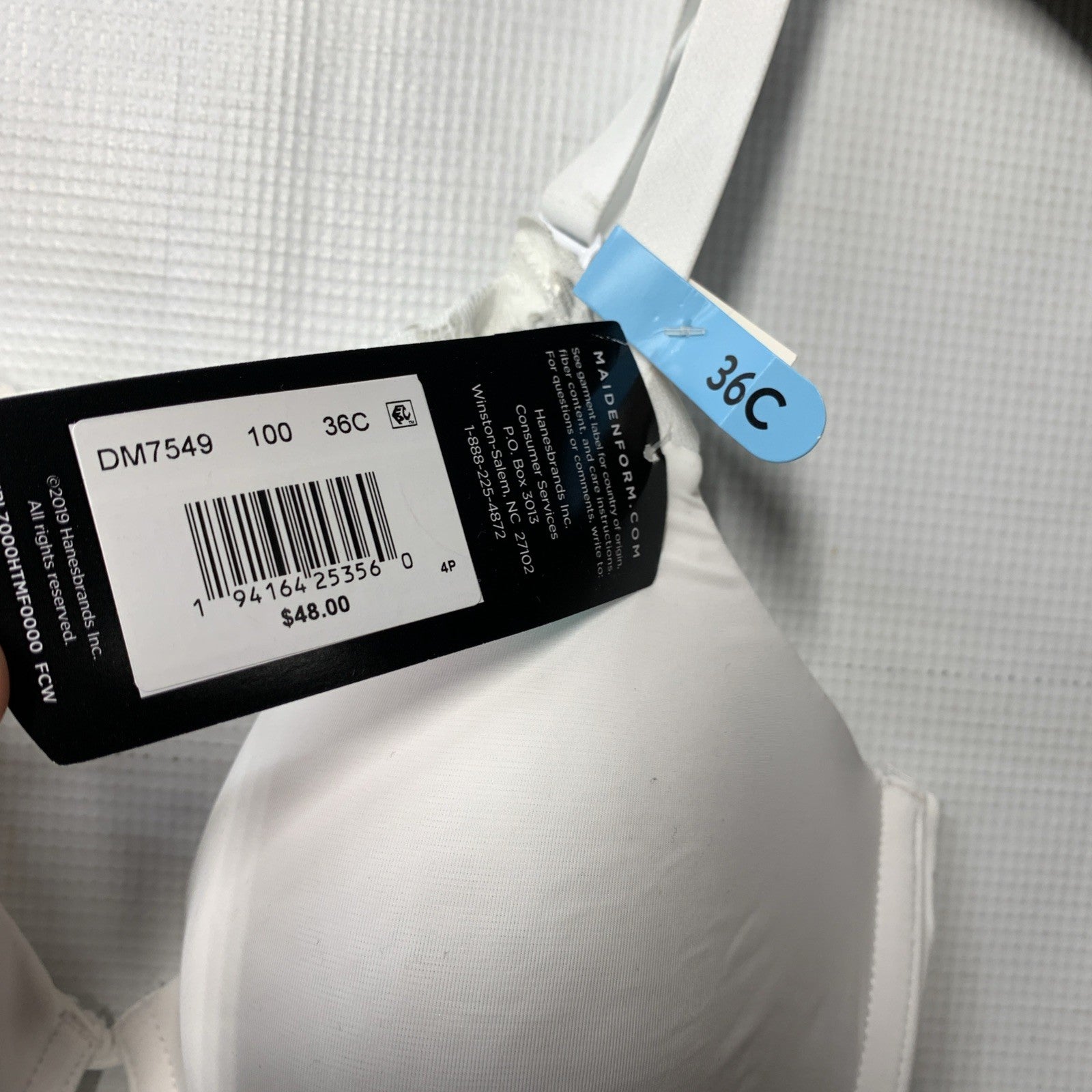 Maidenform DM7549 Fabulous Fit 2.0 Full Coverage Underwire Bra White Size 36C