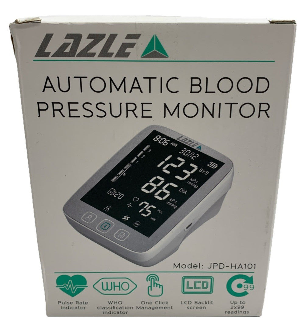 LAZLE Blood Pressure Monitor Automatic Upper Arm Accurate Adjustable JPD-HA101