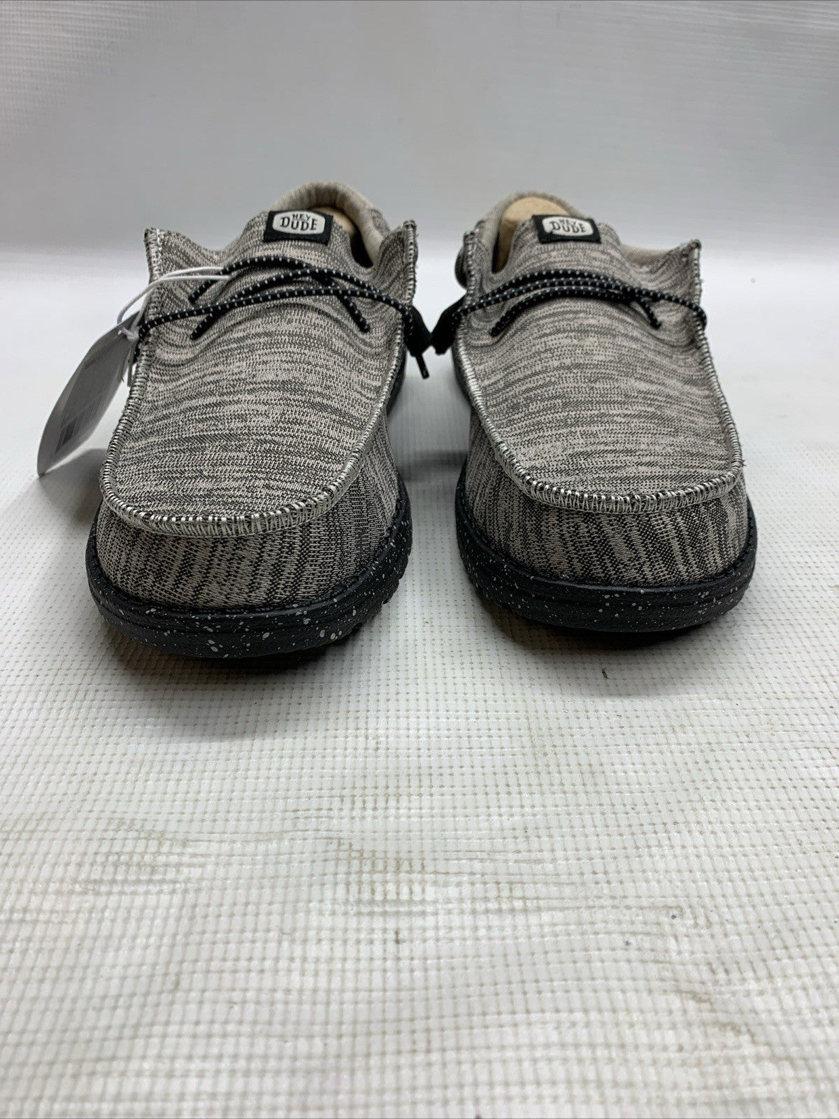Hey Dude Wally Sport Knit Dark Grey Men's Loafers 40536-02 Size M9 Slip On Shoes