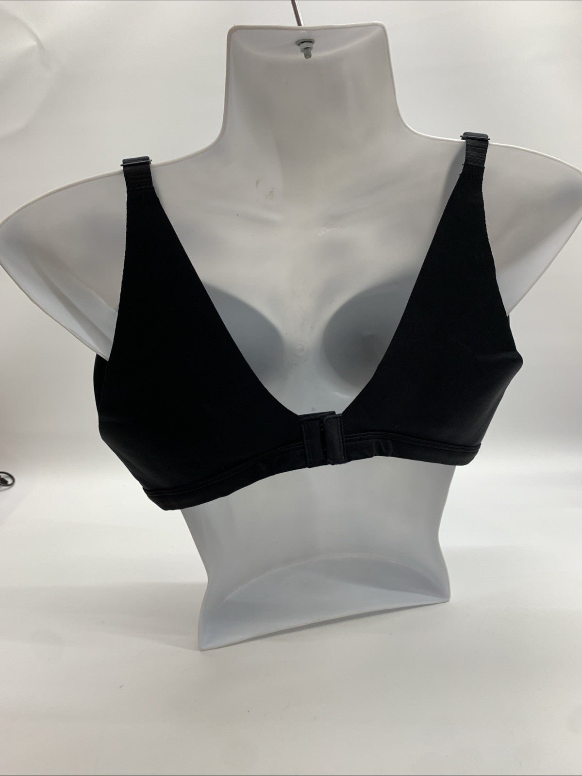 Warner's RN2231A No Side Effects Wirefree Lift Bra Large Black Back-Smoothing