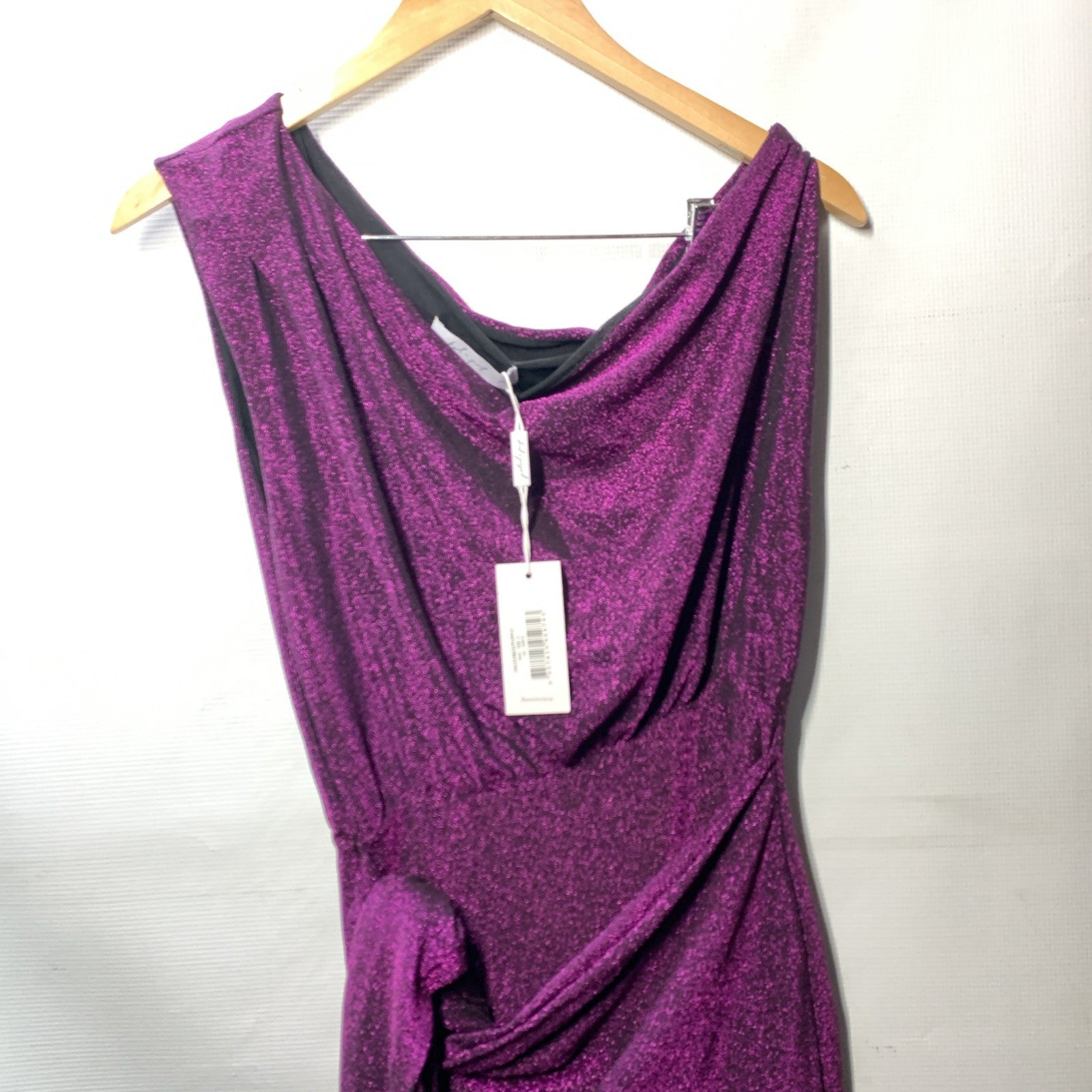 Petal & Pup Women's Santiago Off Shoulder Midi Party Cocktail Dress Small Purple