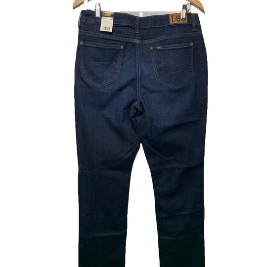 Lee Women's Legendary Regular Fit Straight Leg Jeans Long Pants 12 with Pockets