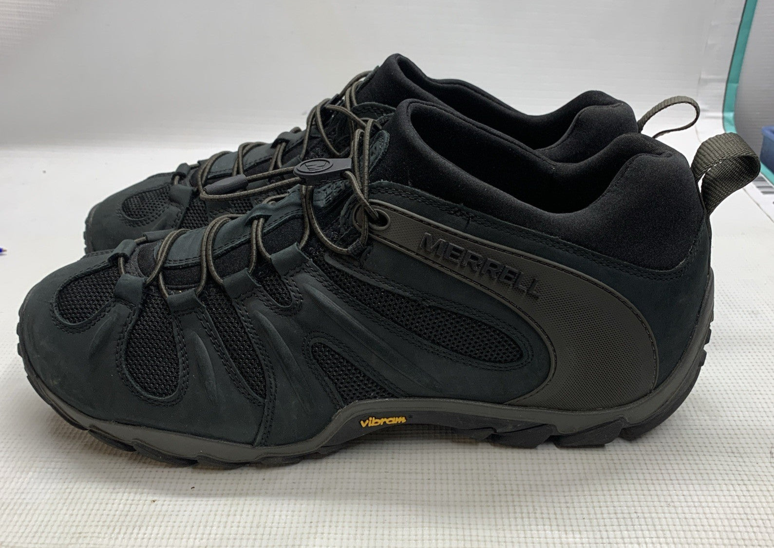 Merrell Chameleon 8 J033091 Hiking Shoes Men's Black Stretch Low Top Size 14