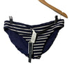 La Blanca Womens Beachwear Striped Reversible Swim Bottom Separates Navy 12