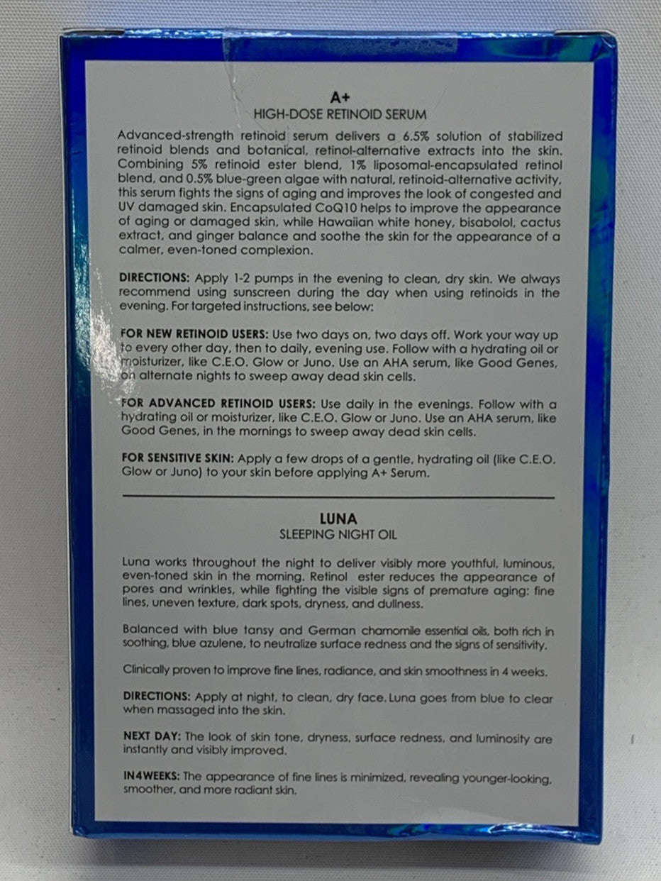 Sunday Riley Mini Retinol & Repeat Kit  Retinoid Serum & Luna Sleeping Night Oil
