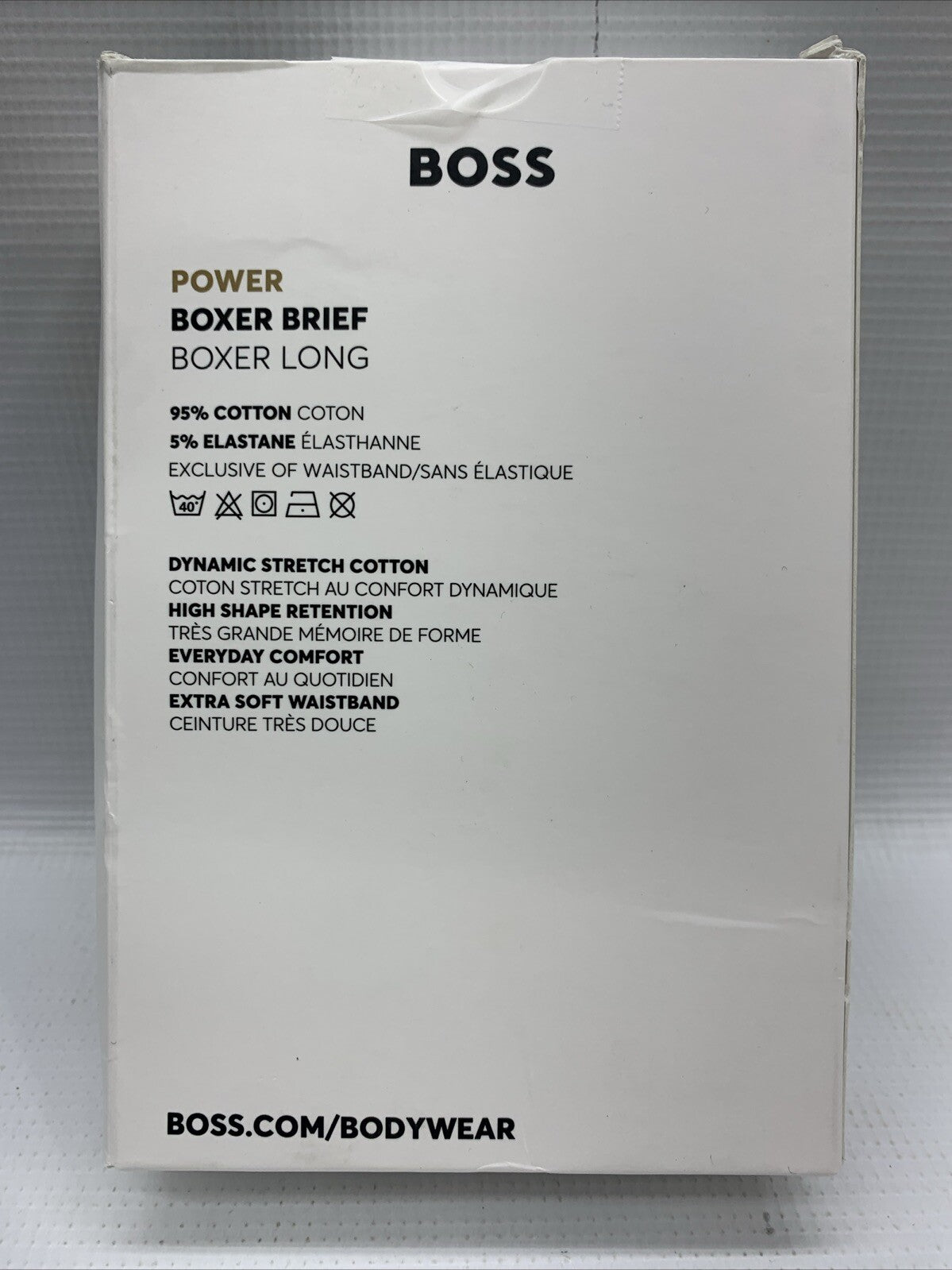 Hugo Boss 3 Pack Boxer Briefs Underwear Size M Cotton Stretch Fabric 50475282
