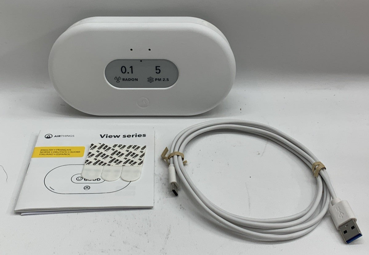 Airthings 2960 View Plus - Battery Powered Radon & Air Quality Monitor PM, CO2