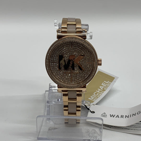 Michael Kors MK-4336 Rose Gold Women's Quartz Analog Dress Formal - USED GOOD