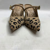Newbella Mousse FIT Women's Pointed Toe Heel Sandals Mules Shoe Leopard Print 8