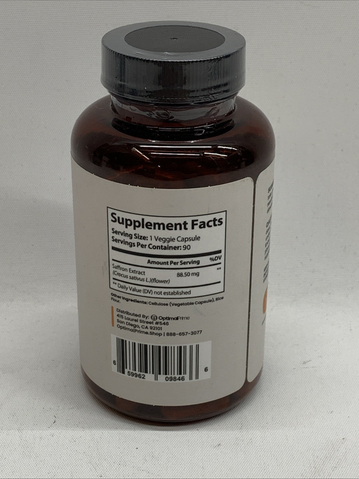 OptimalPrime Saffron Extract 90 Capsules Dietary Supplement Mood, Energy, Vision