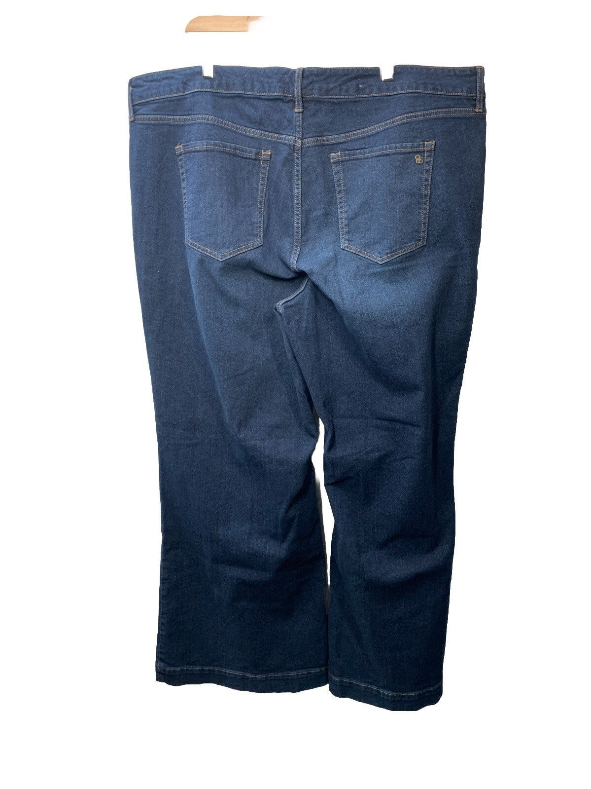Jessica Simpson True Love Wide Leg Trouser Jeans Women's Plus Size 22W Dark Wash