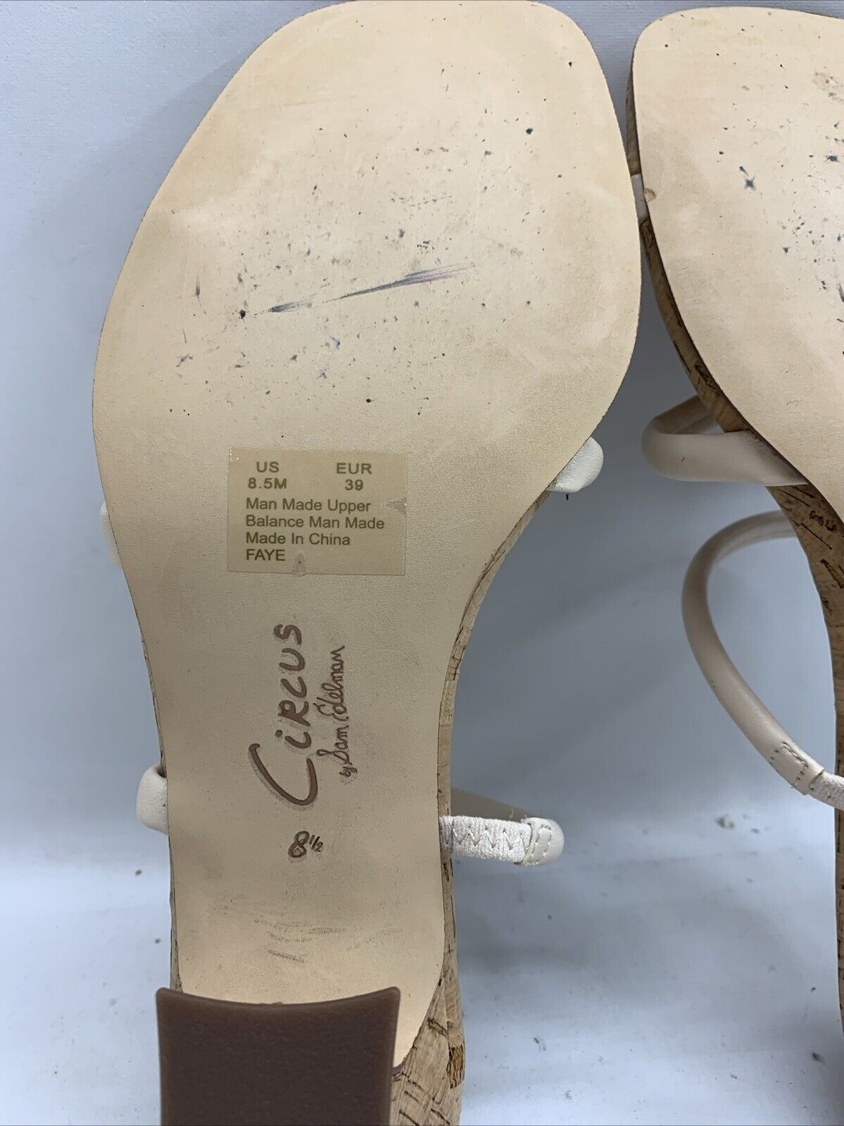 Circus NY by Sam Edelman Women's Faye Heeled Sandal Vanilla Heeled 8.5 Open Toe