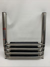 316 Stainless Steel 4 Step Marine Boat Folding Telescoping Ladder Yacht Ladder
