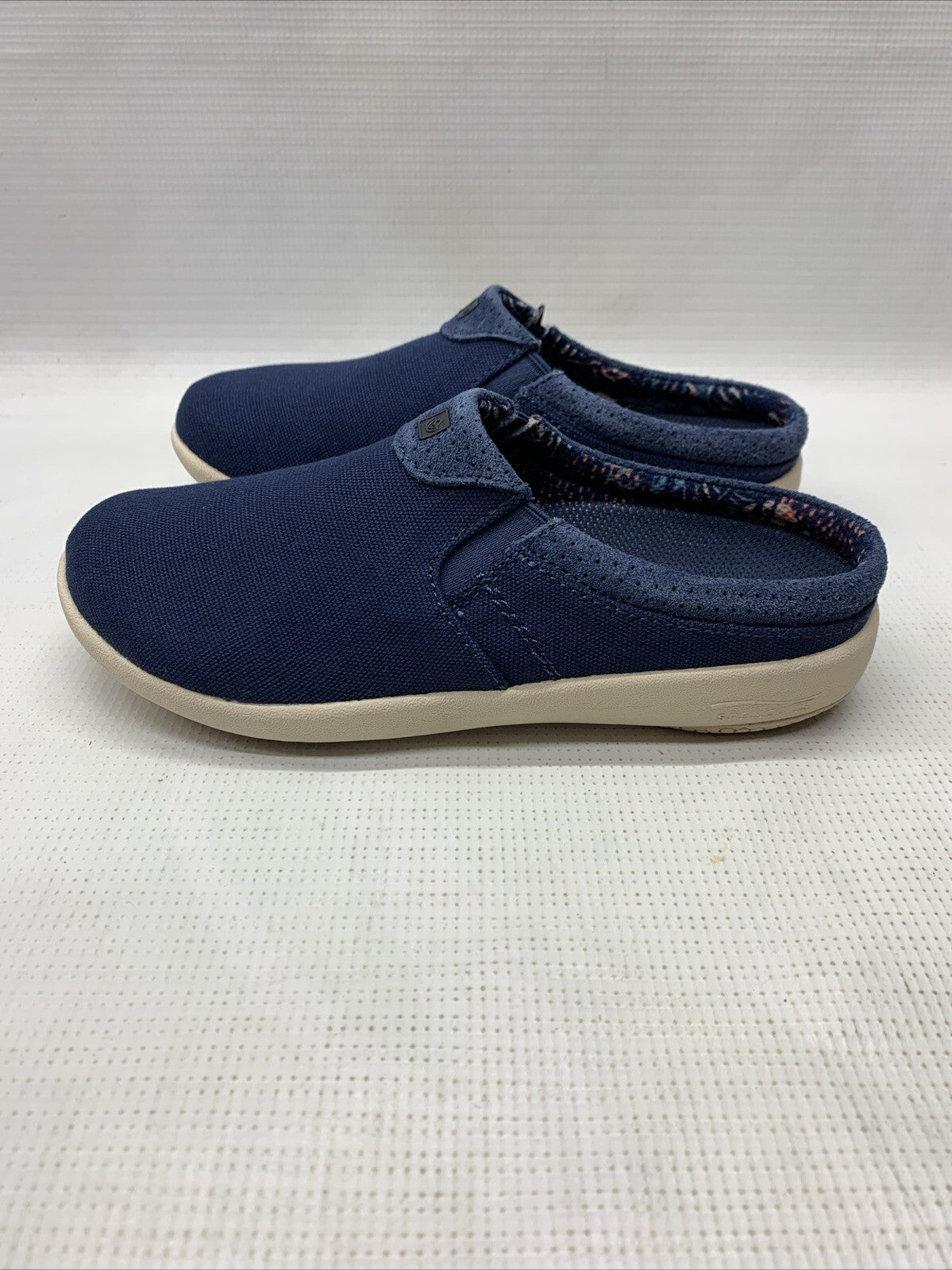 Waco SPENCO St. Maarten Womens Size 5B Perforated Suede Half Loafer Slip-On Blue
