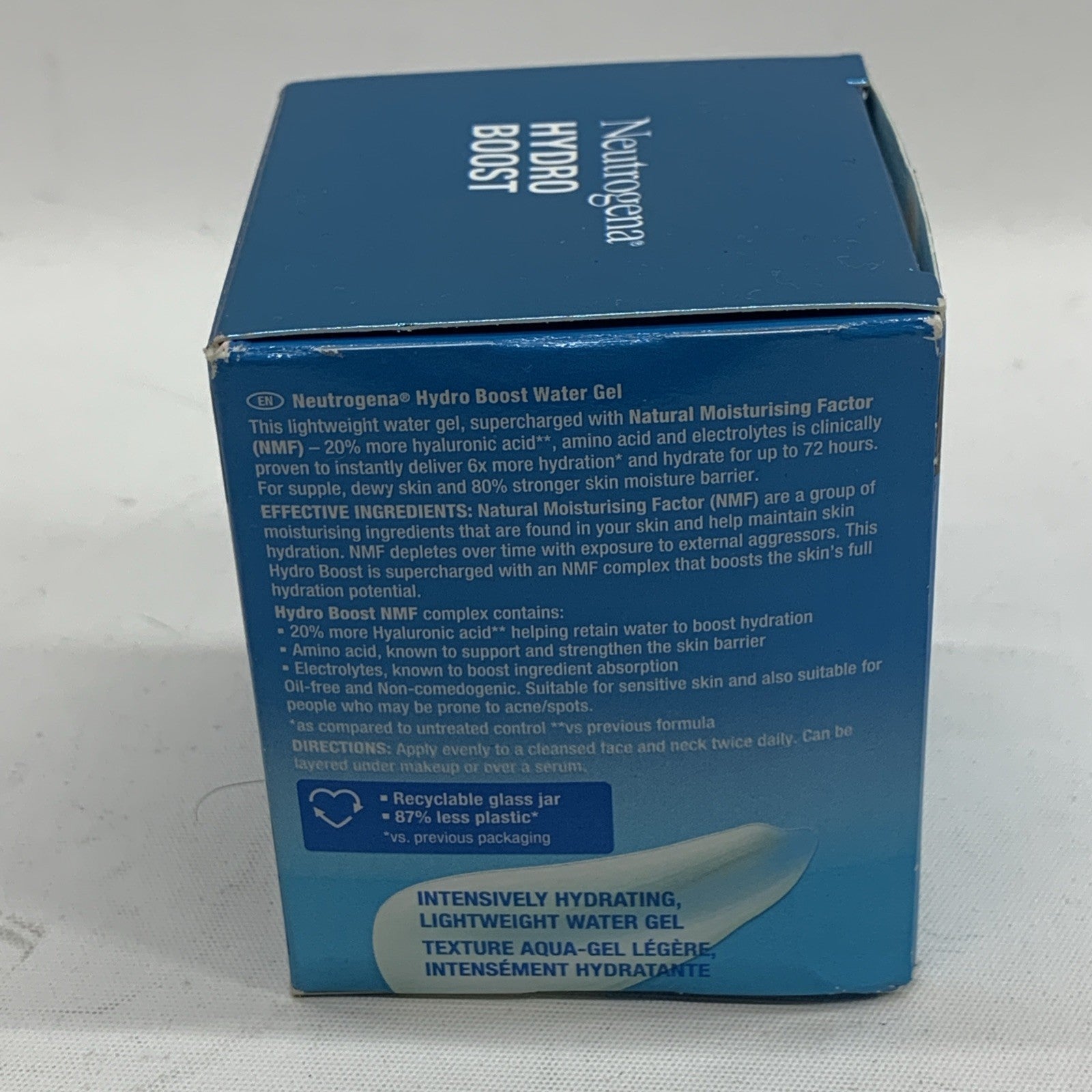 Neutrogena HydroBoost Hyaluronic Acid Hydrating Water Gel for Dry Skin Lot of 3