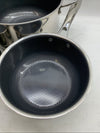 HexClad Hybrid Nonstick 6-Piece Pot Set 8, 3 & 2 Qt Pots with Cover Lids - USED