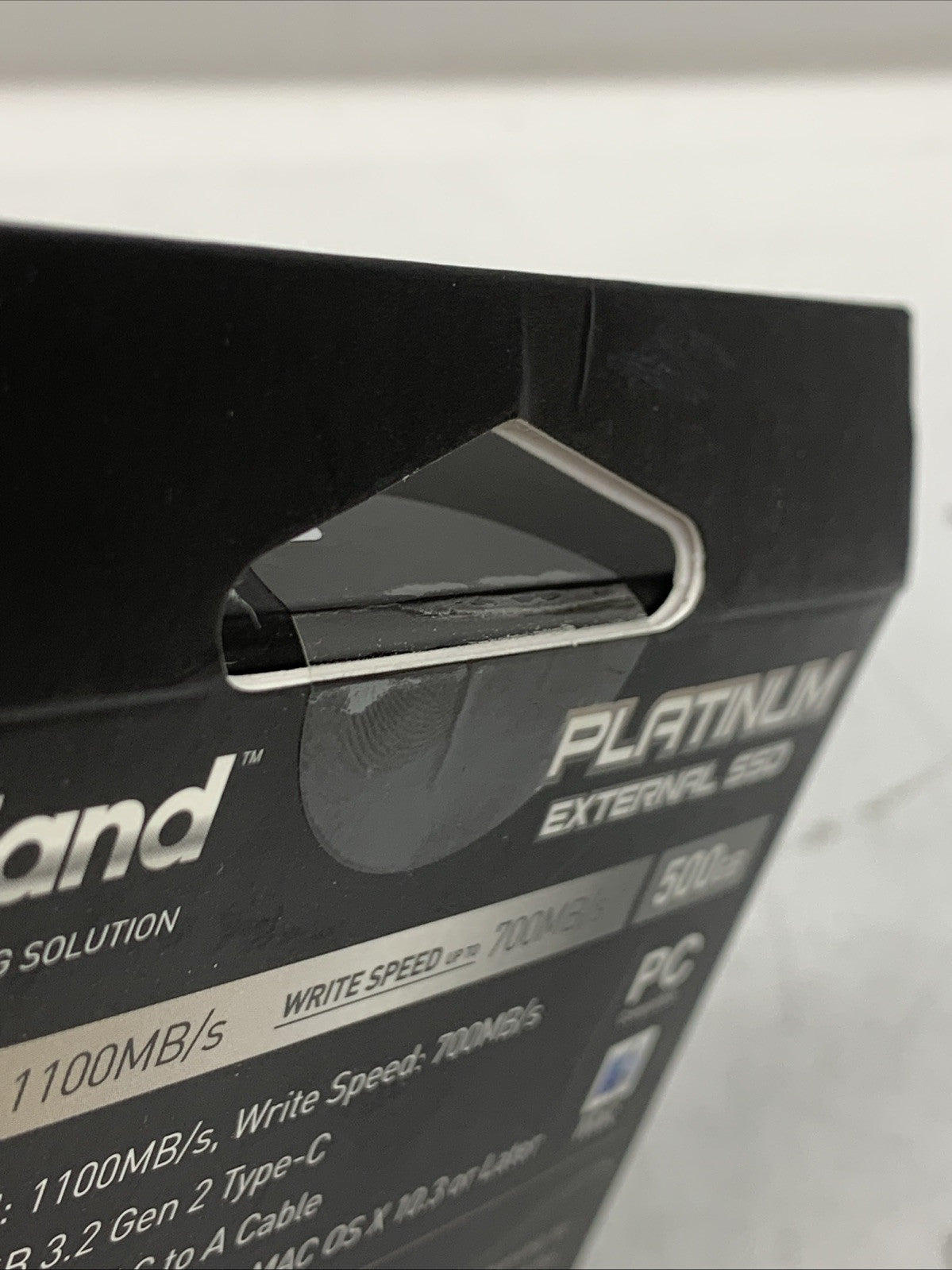 Inland Platinum External SSD 500GBP Solid State Drive Portable Backup Solution