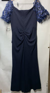XSCAPE Floral-Sleeve Off-The-Shoulder Formal Prom Party Cocktail Dress Size 14P