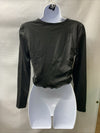 Fashion Lightweight Yoga Crop Tops Slim Fit Long Sleeve Workout T Shirts Size M
