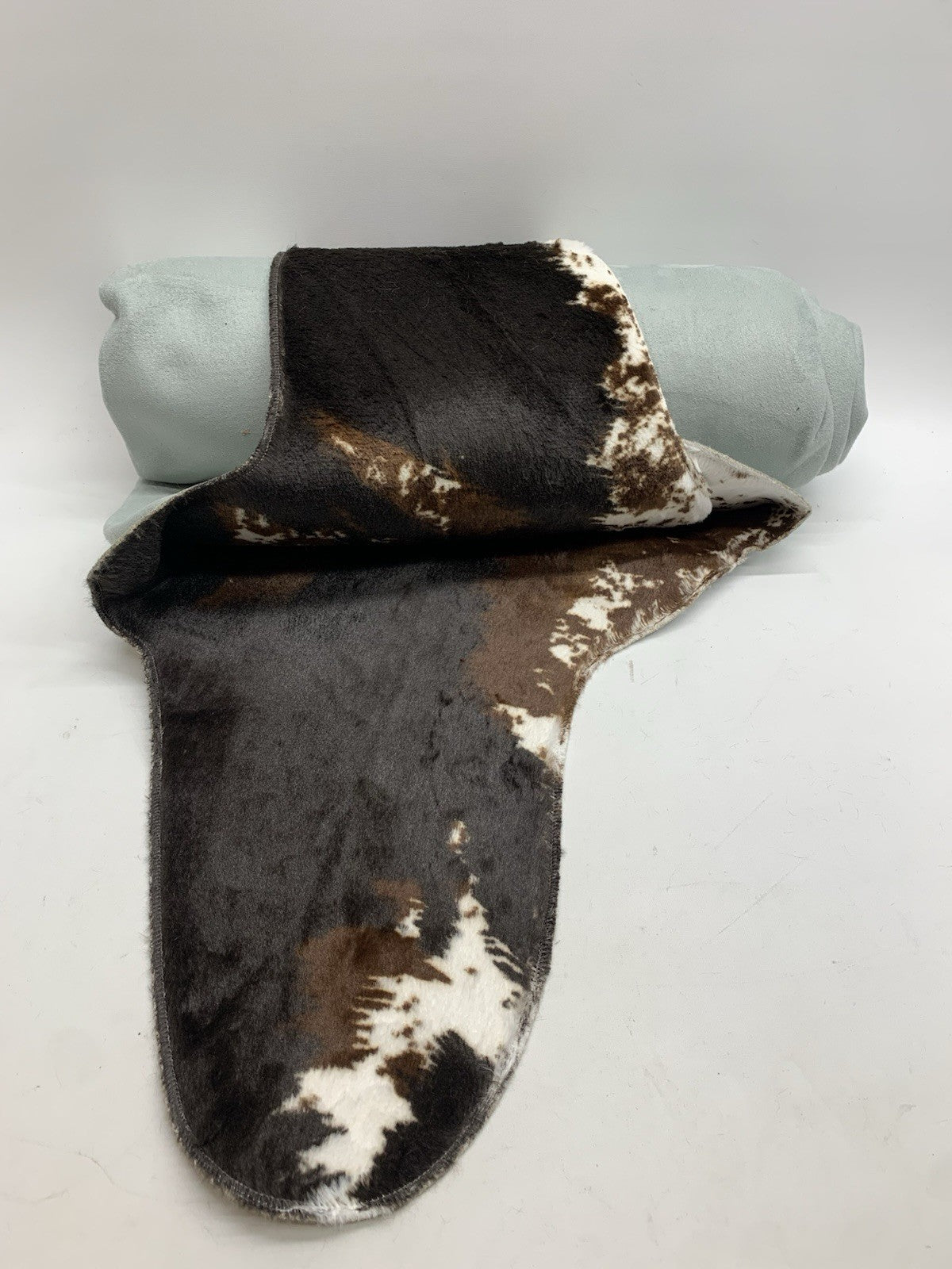 Faux Cowhide Rug (Large) | Hand-Cut, Faux Suede No-Slip Backing |  4.6ft x 6.6ft