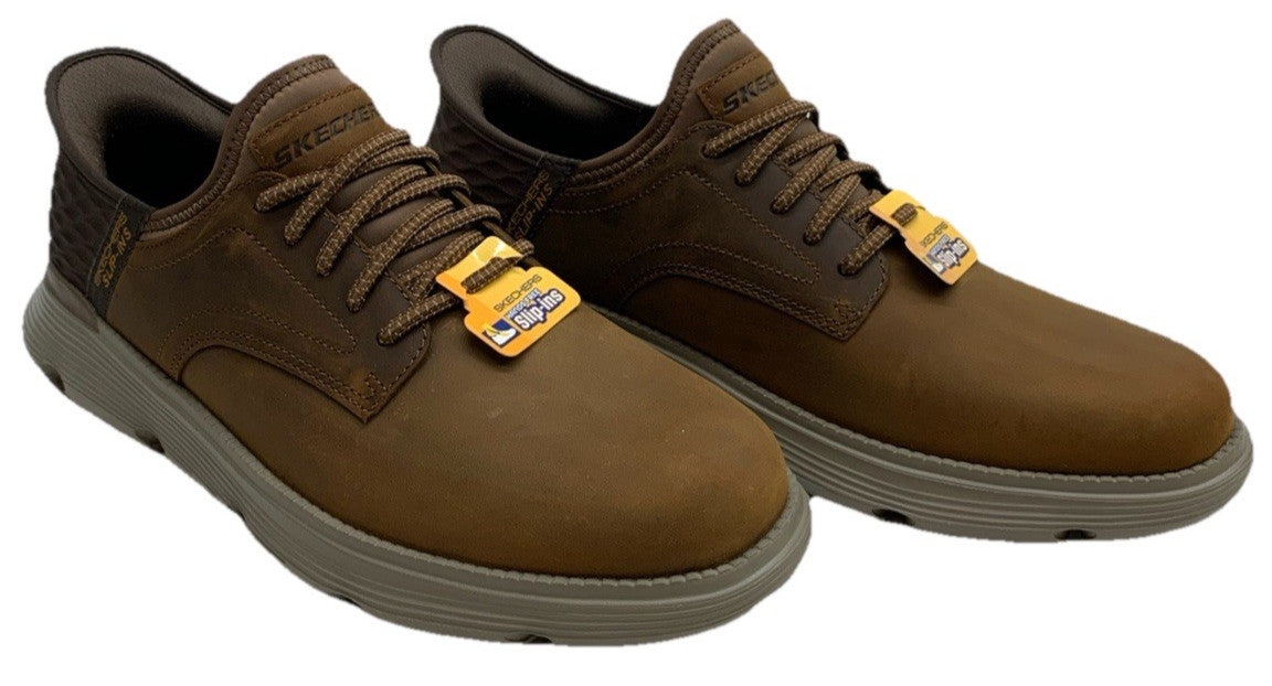 Skechers Men Shoes Garza Gervin Hands Free Slip-in Dark Brown 205046/CDB Size 11