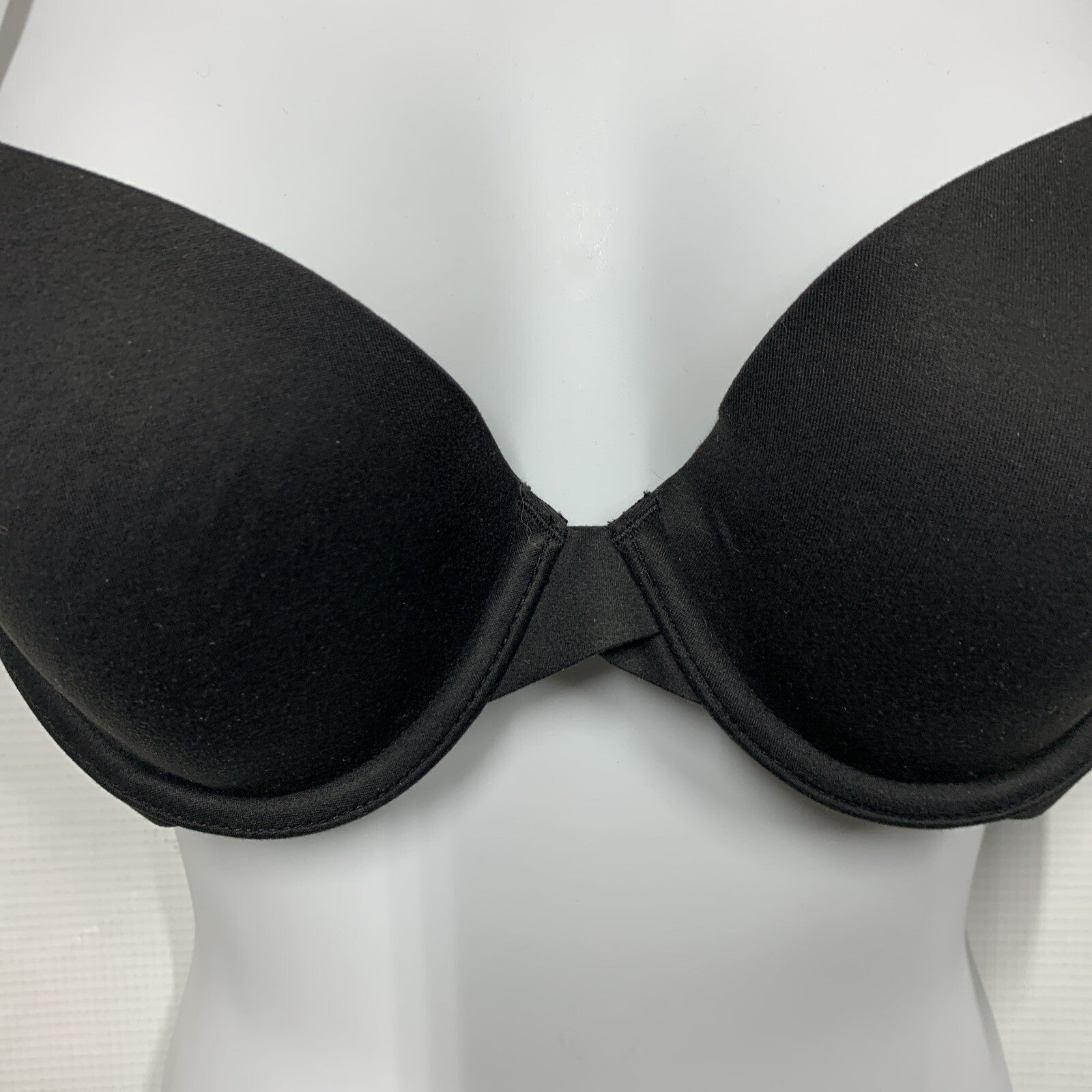Calvin Klein Perfectly Fit Modern T-Shirt Bra 34A Black Underwire Thin Padding