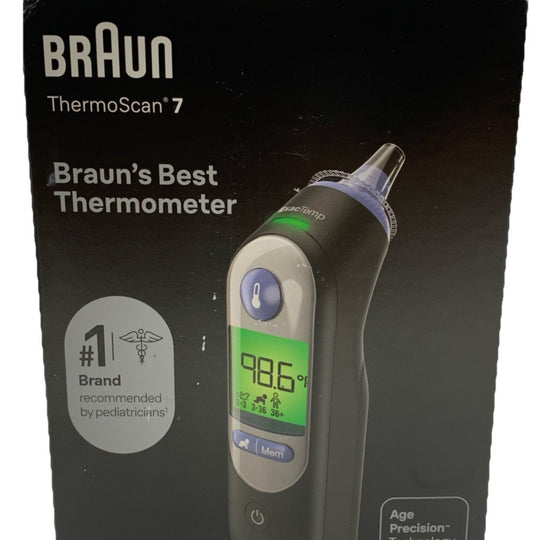 New Braun ThermoScan 7 Ear Thermometer IRT6520BUSV1 for Adults, Babies & Infants