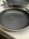HexClad Hybrid Nonstick Cookware 7-Piece Pan Set with Cover Lid and Wok - USED