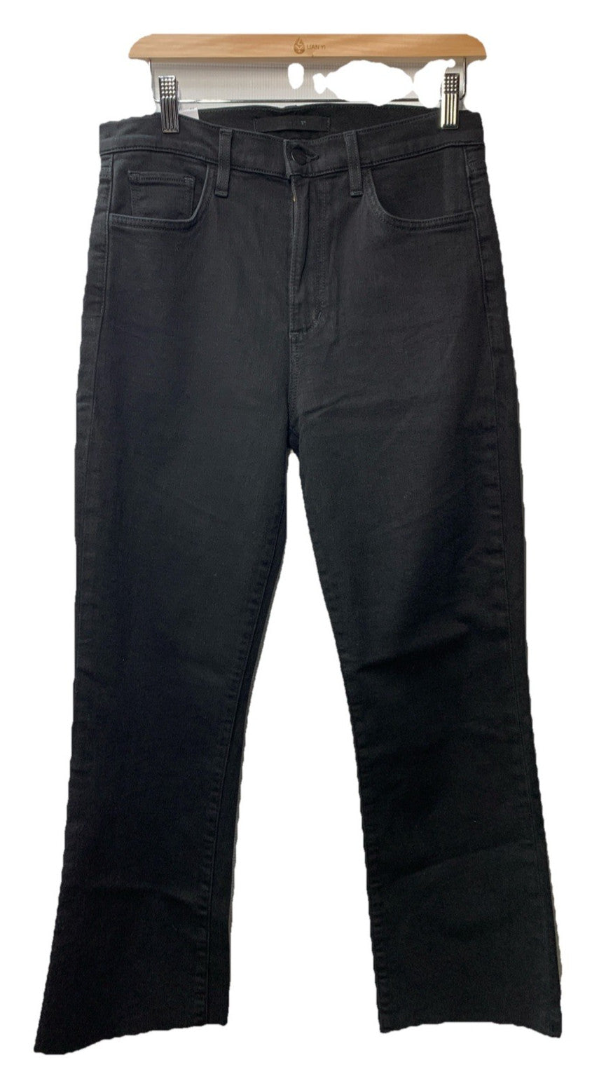 Joe's Jeans Women's The Callie Boot W/Raw Hem Size 29 Black Belt-loop DP2BLK5217