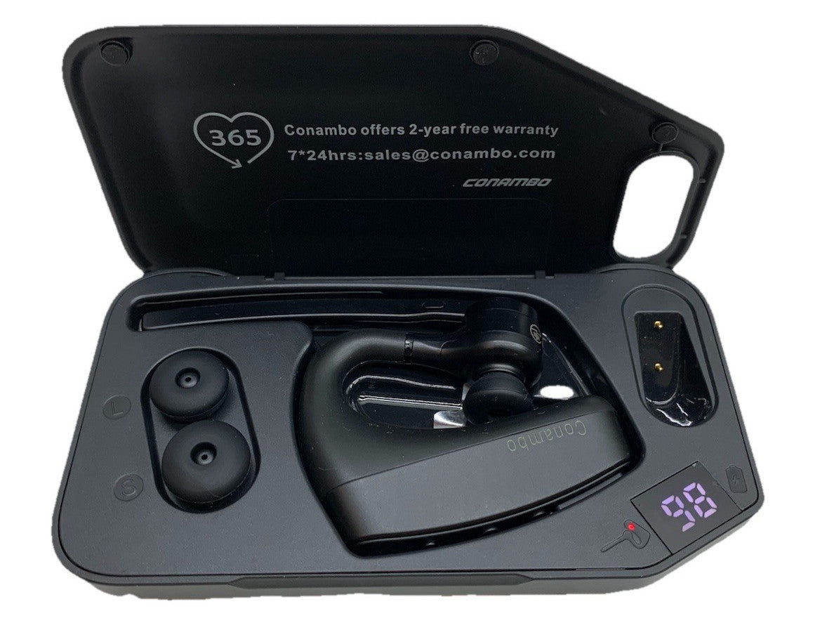 Conambo K10C Bluetooth Headset Suite CVC 8.0 Dual Mic Noise Cancelling Wireless