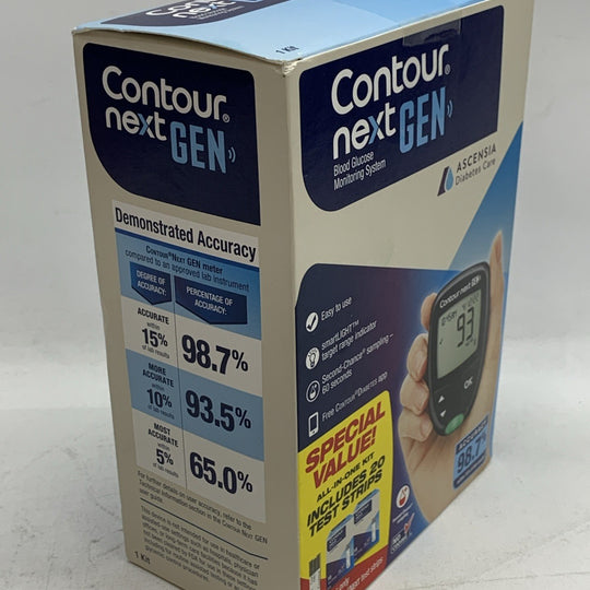 CONTOUR NEXT GEN Blood Glucose Monitoring System All-in-One Kit Portable 7383