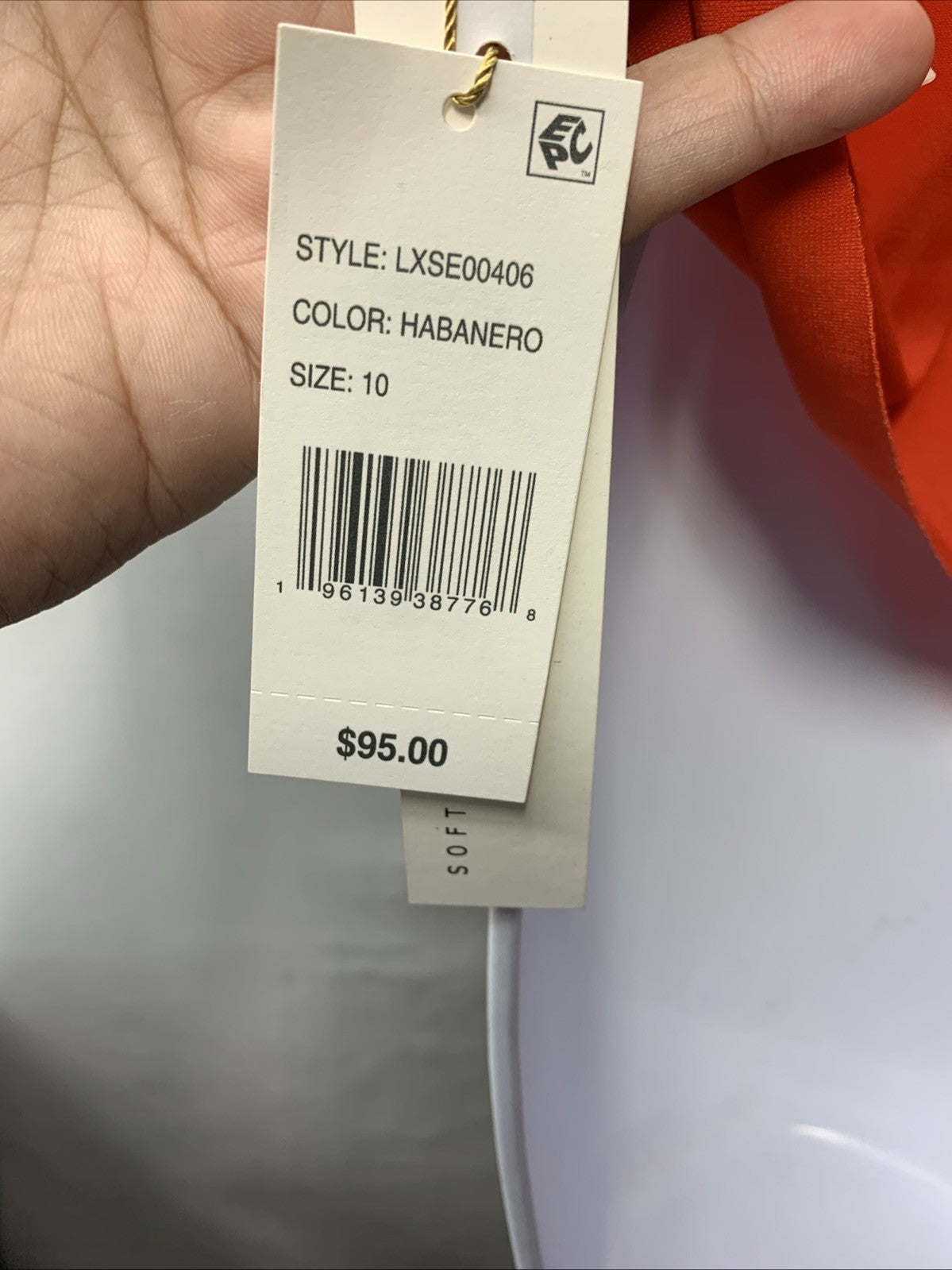 Beyond Control Tankini Top for Women Women's High Neck Tankini Size 10 Habanero