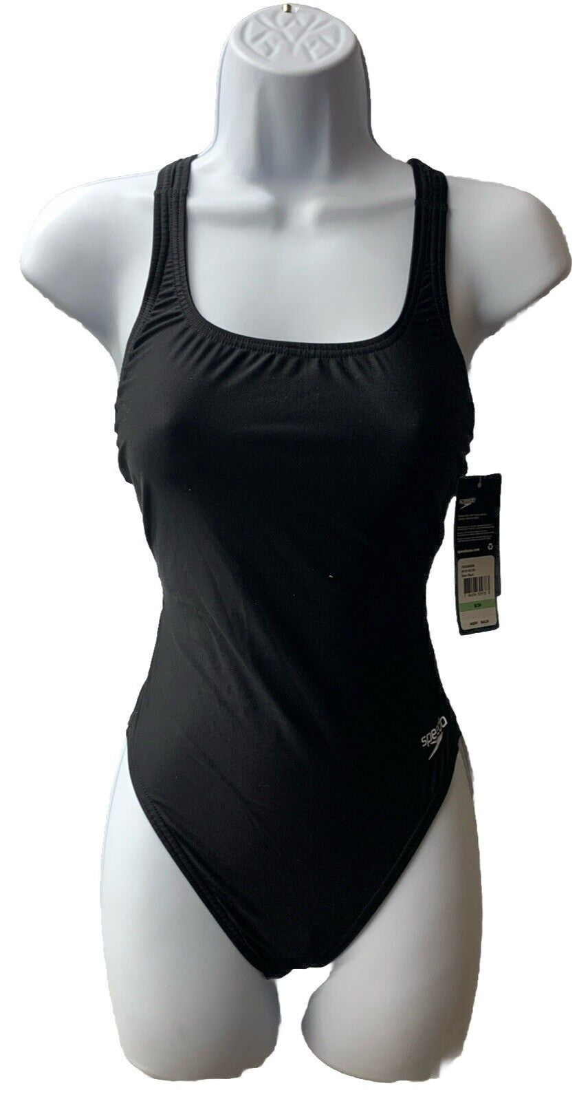 Speedo Women's Solid Super ProLT Durable One Piece Swimsuit Black 8/34 Swimwear