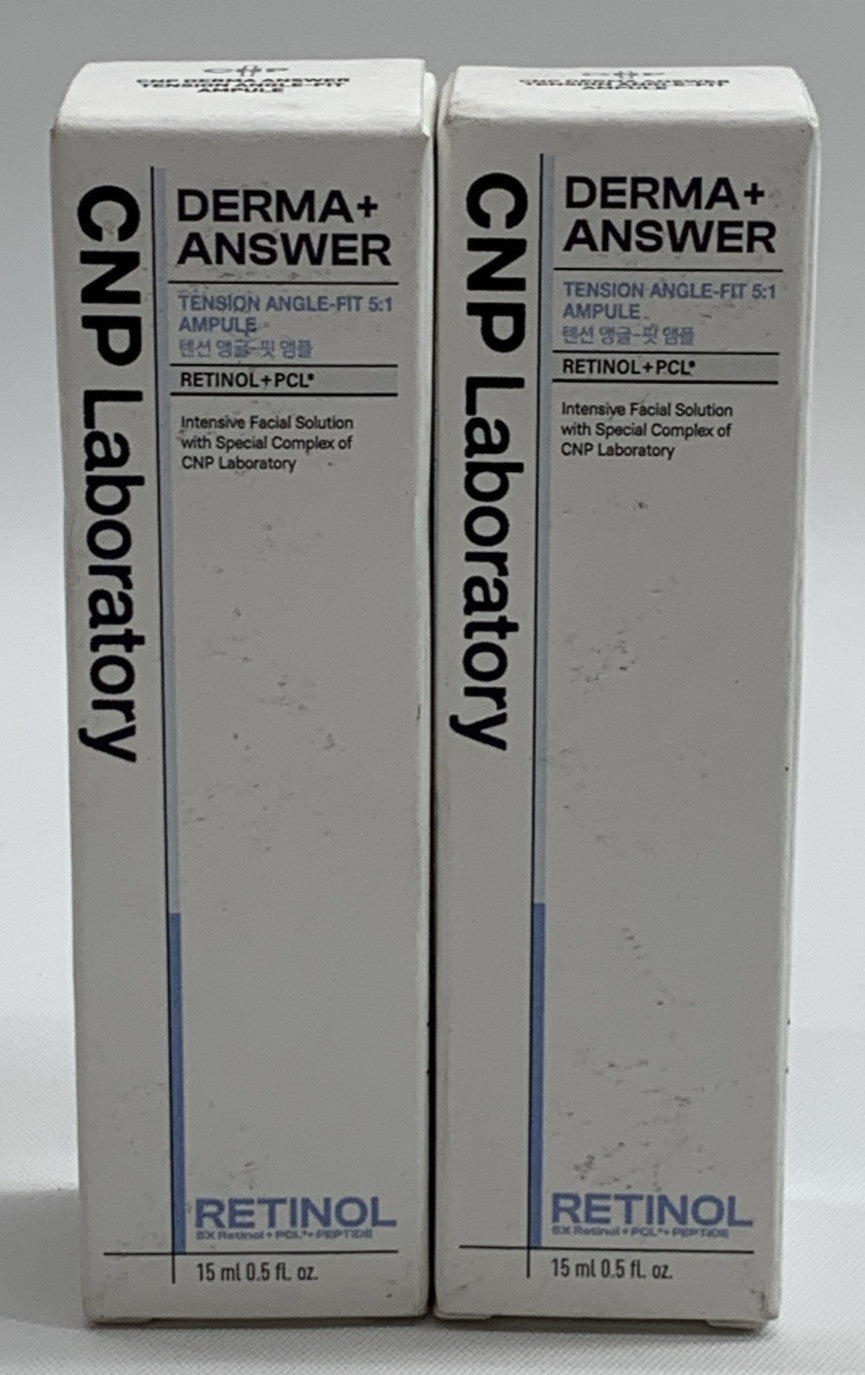 [CNP LABORATORY] Derma Answer Tension Angle Fit Ampule 15ml /30ml Total - 2 Pack