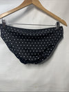 Freya Women's Jewel Cove Bikini Brief Black/White Underwear Swimwear Size Medium