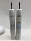 2 Philips Sonicare Optimal Clean Electric Toothbrush HX686W w/Case Charger USED