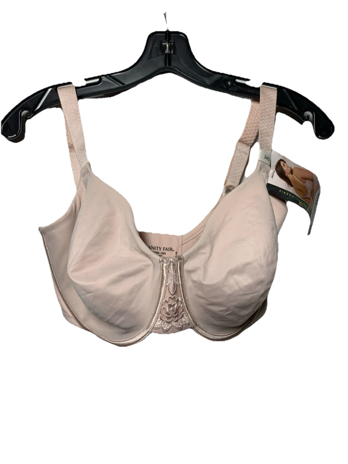 Vanity Fair Women's 76080 Beauty Back Full Figure Smoothing Minimizer Bra 34G