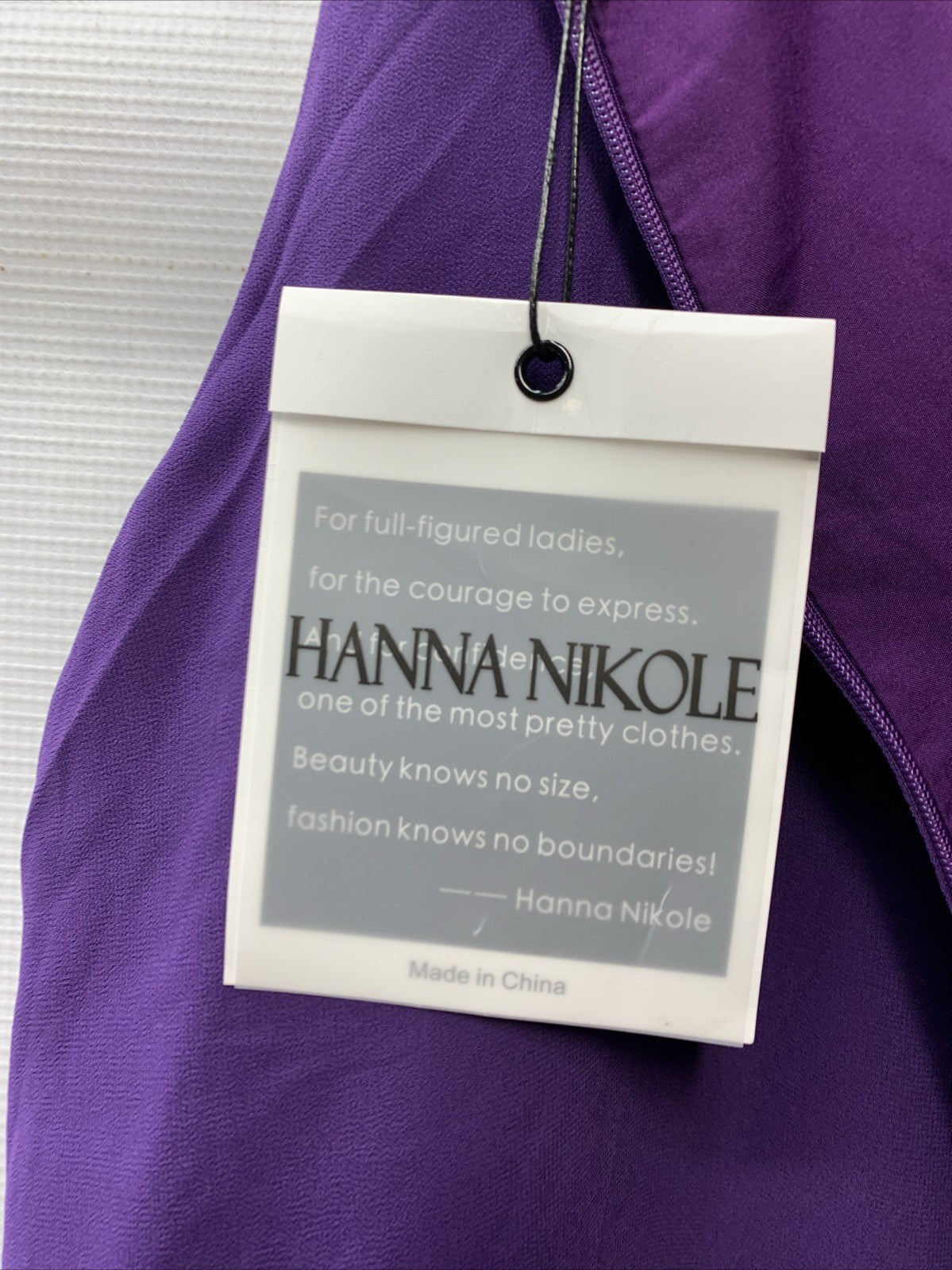 Hanna Nikole Women's Plus Size Guest Dress with Jacket 2 Piece Size 20W Purple