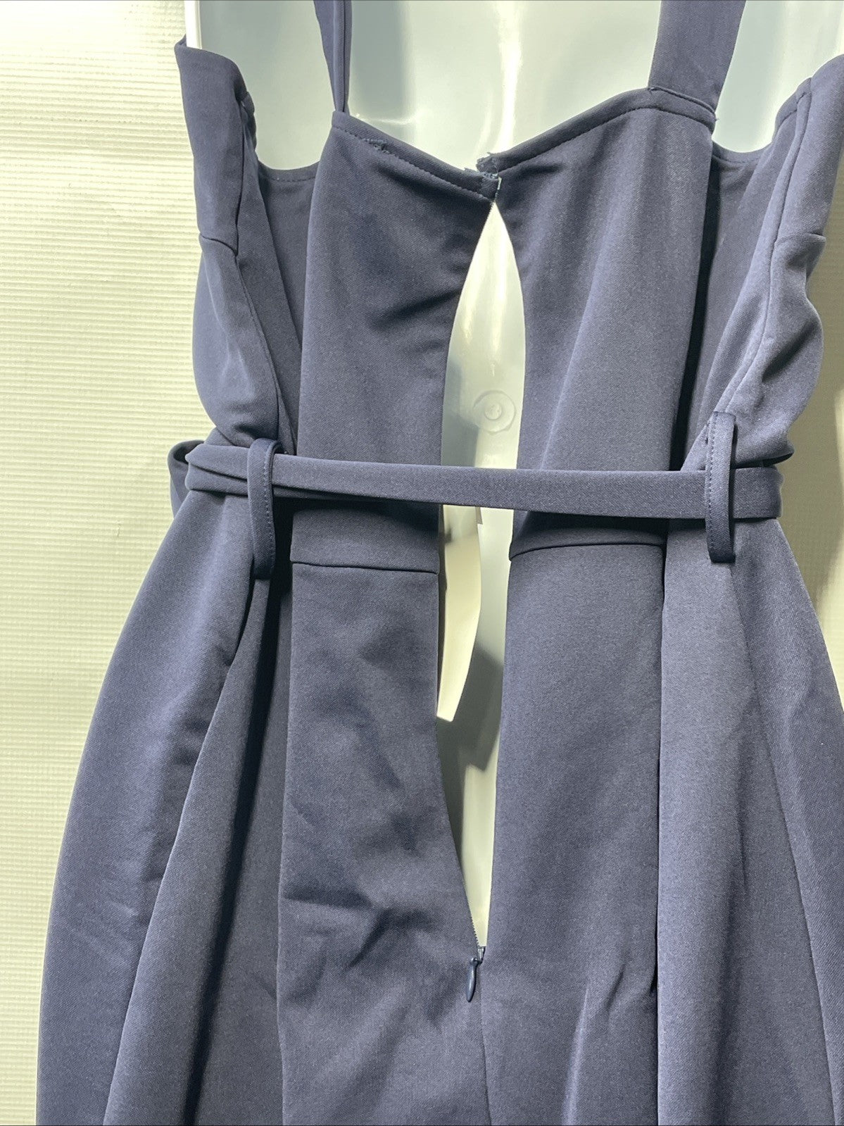 Hanna Nikole Women Wrap Front Party Dress Halterneck Ruched Bodycon Dress 16W