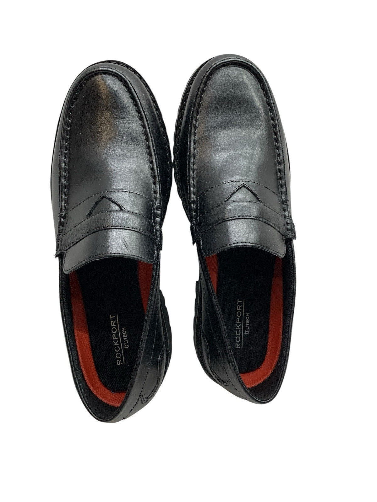 Rockport Maverick Penny Mens Black Wide Loafers & Slip Ons Penny Shoes Size 9w