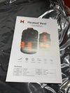 MrawarmHeated Vest 650 Fill Thin Soft XL Black Lightweight for Outdoor Winter