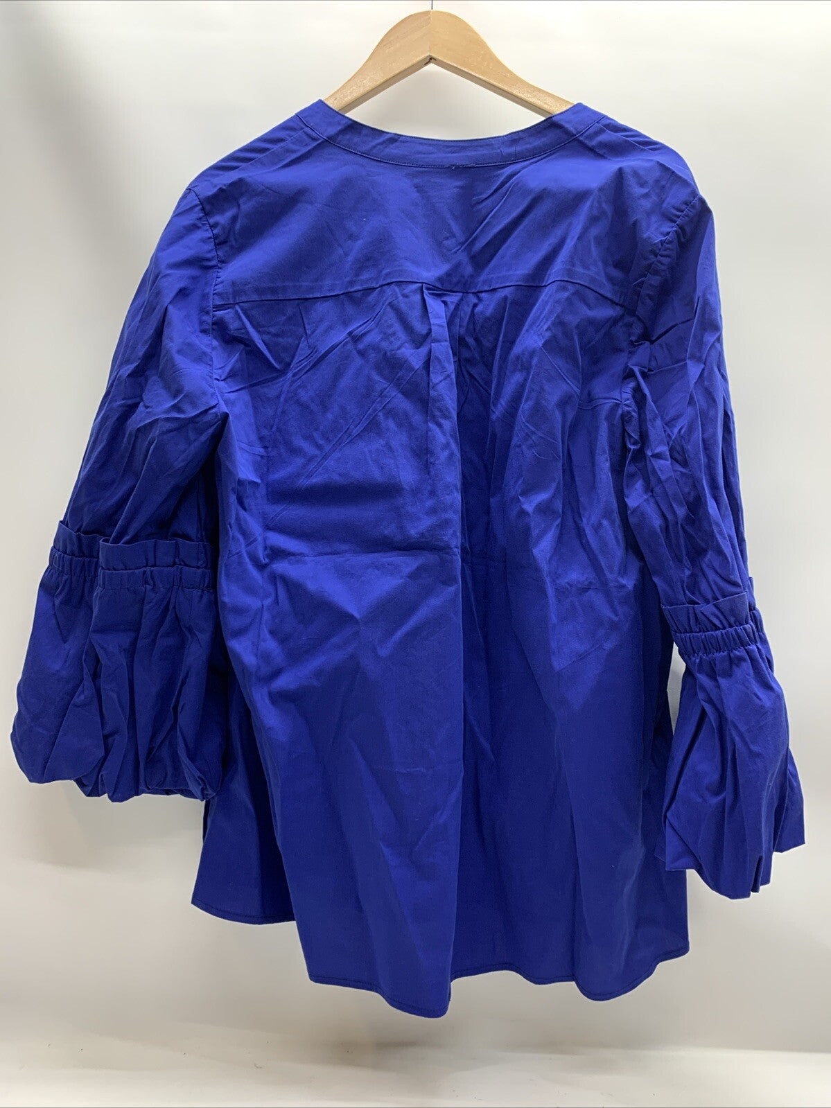 Women's Plus Size Cobalt Eliza Blouse 20 Pull On Bold Elegance Blue V-neckline