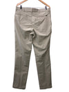 Banana Republic Men's Flat Front Long Khaki Pant 34x34 Cream Gray Loop Waist
