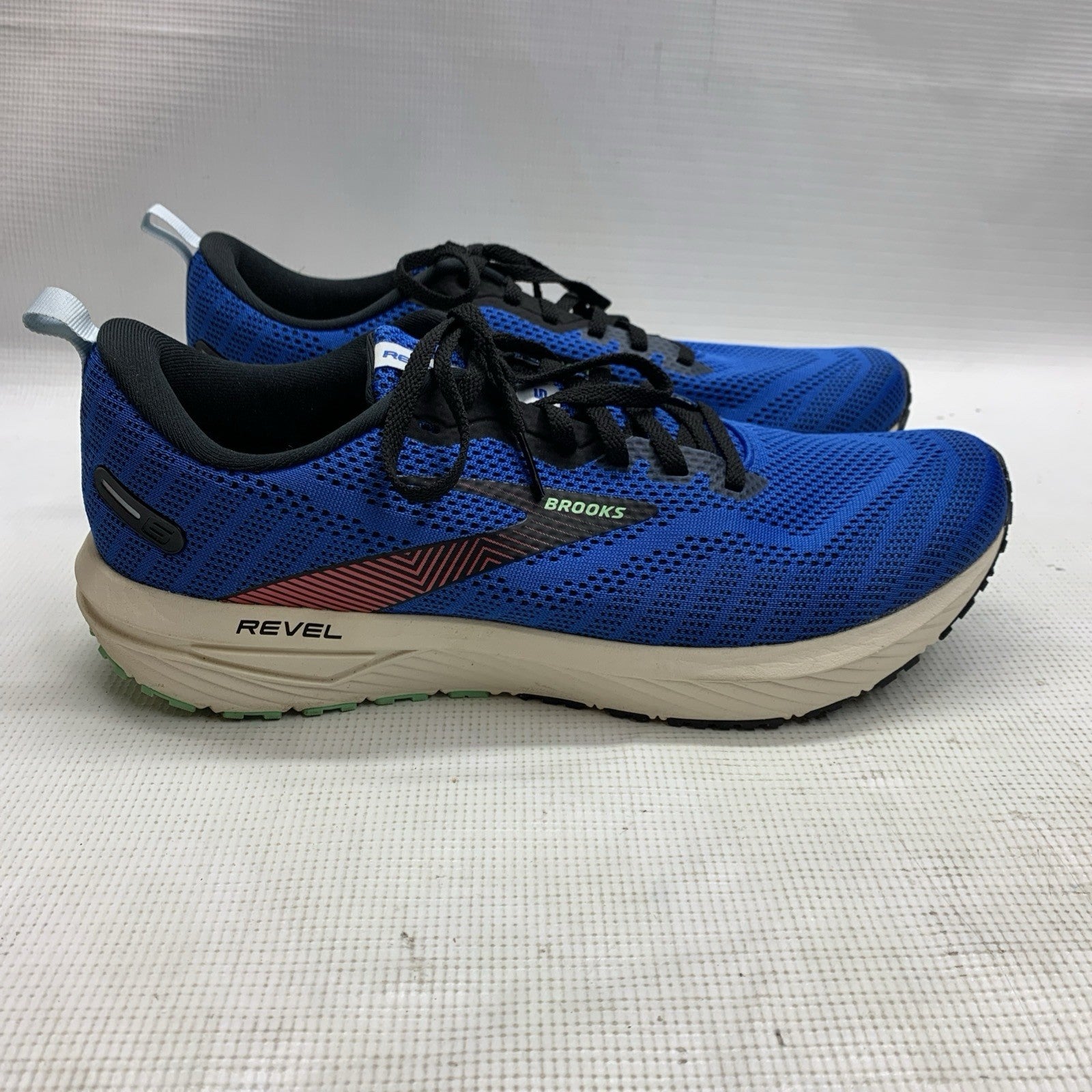 Brooks Revel 6 Men’s All-Day Responsive Shoes Blue/White Size 12 Lace-up Sneaker