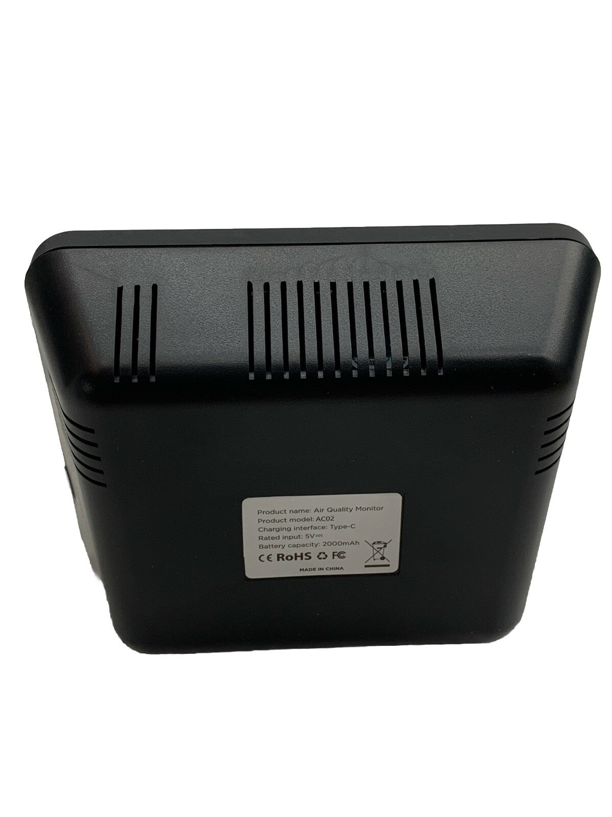 Air Quality Monitor AC02 Type-C Indoor Home 13-in-1 PM1/PM2.5/PM10/TVOC/ Black