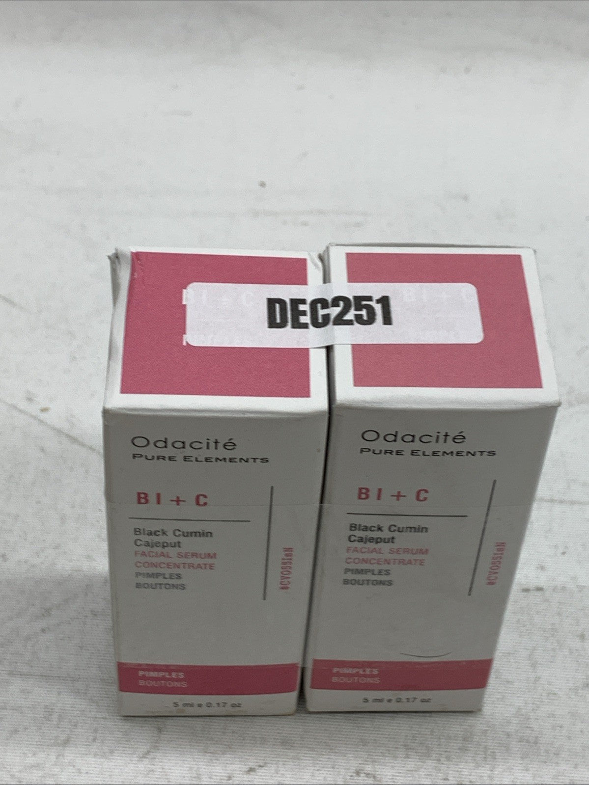 Odacite Face Serum & Acne Mask Pore Cleanser Facial Oil Bl+C 0.17 fl oz Lot Of 2