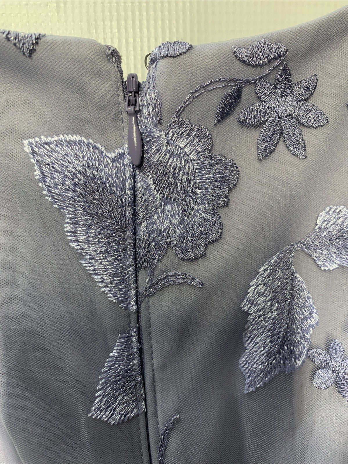 Alex Evenings Womens Wedding Formal Guest Dress 3/4 Sleeve Elegant Floral Size 8