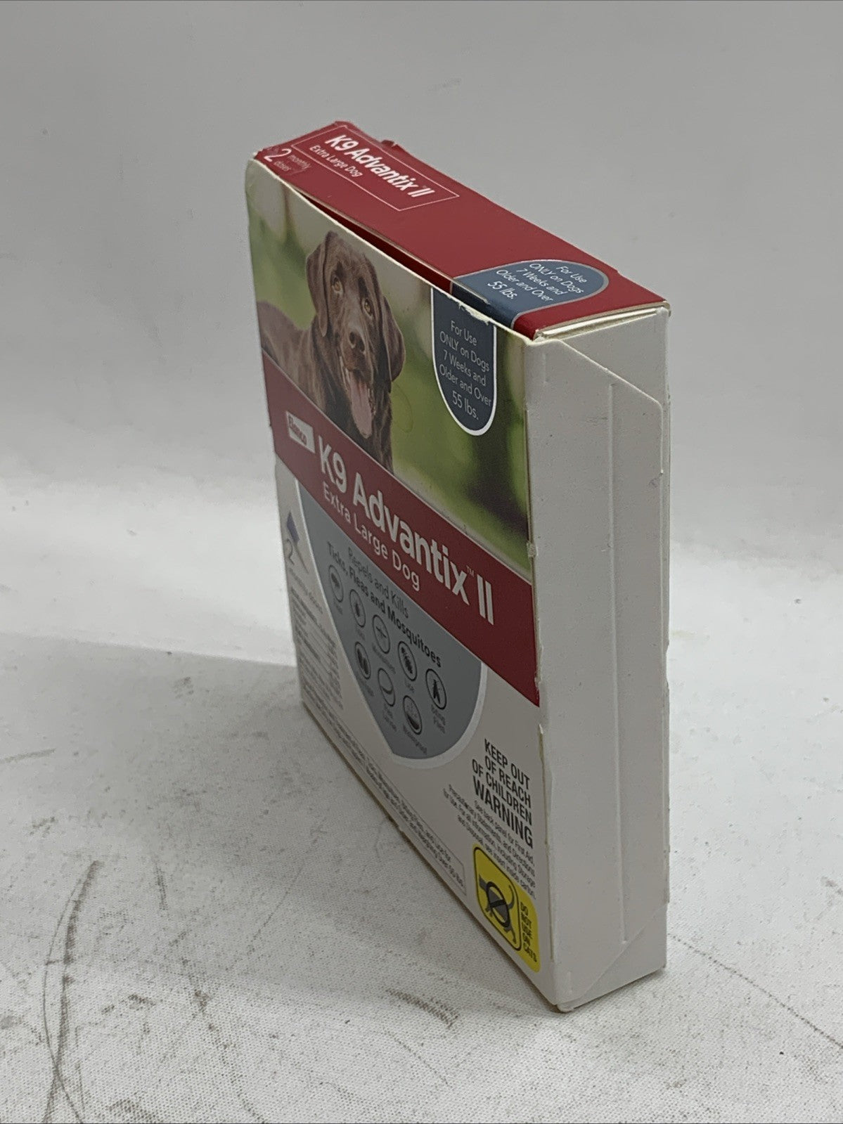 Elanco Dog Flea Treatment K9 Advantix II for XL Dogs Over 55 lbs 2 Monthly Doses